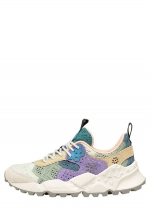 Flower Mountain Kotetsu Sneakers Damen Hellblau Grau | ZUO3449JW