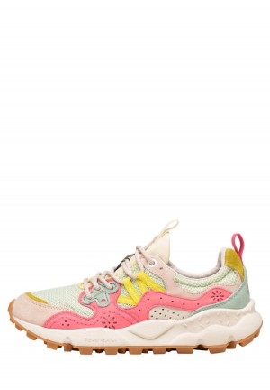 Flower Mountain Yamano 3 Sneakers Damen Rosa Türkis | PUU8386RF