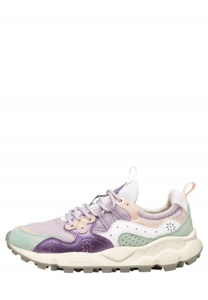 Flower Mountain Yamano 3 Sneakers Damen Lila Türkis | HZM6297VN