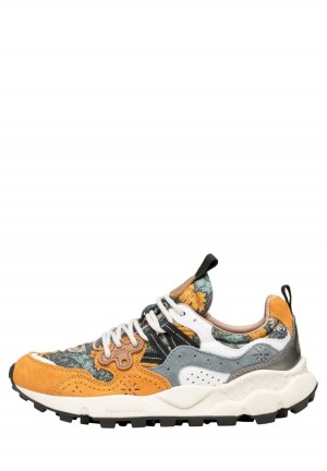 Flower Mountain Yamano 3 Sneakers Damen Orange Hellblau | BBG4968RR