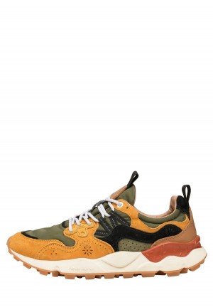 Flower Mountain Yamano 3 Sneakers Herren Orange Grün | SFC7698AP