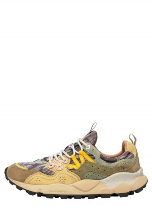 Flower Mountain Yamano 3 Sneakers Herren Grün Beige | BTT6616IF