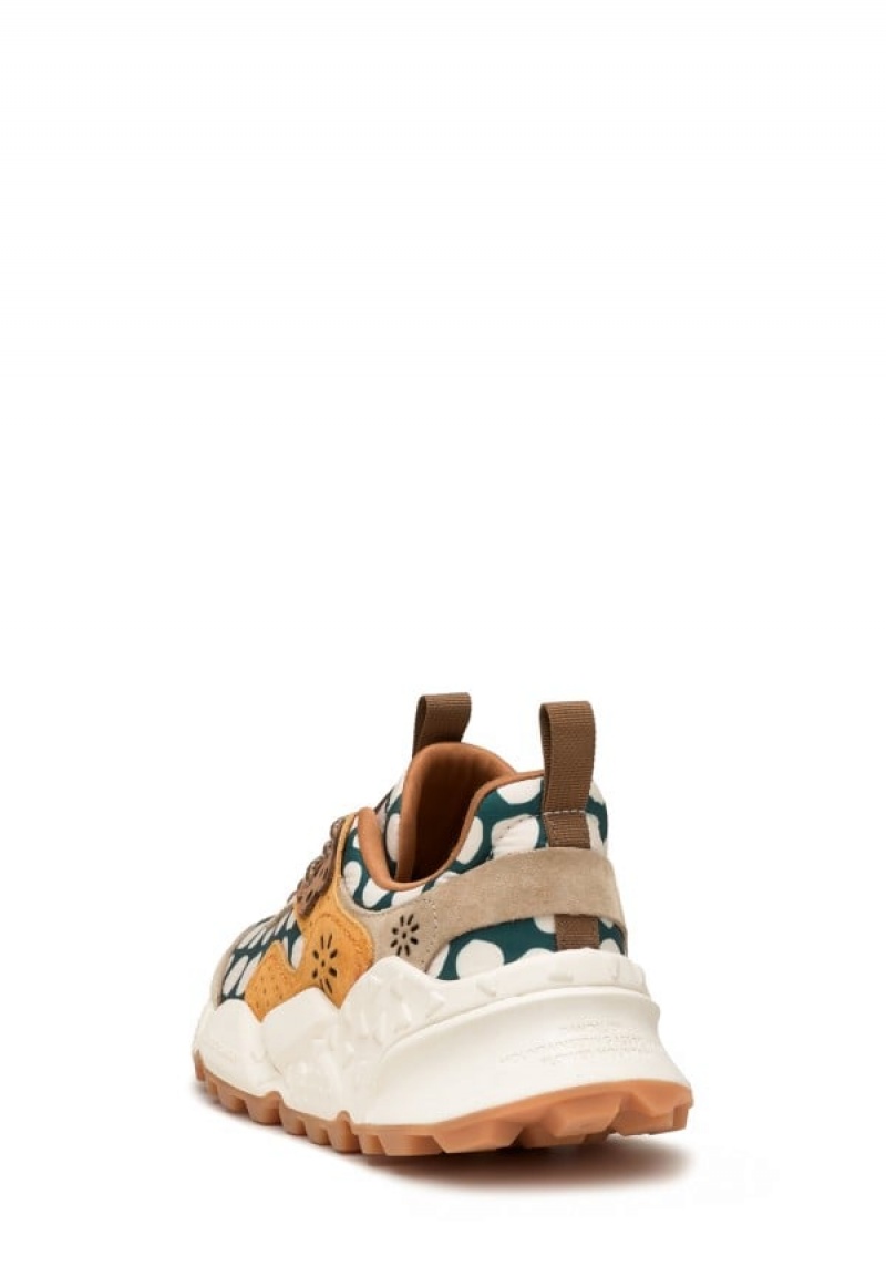 Flower Mountain Kotetsu Sneakers Damen Beige Grün | UIK883EE