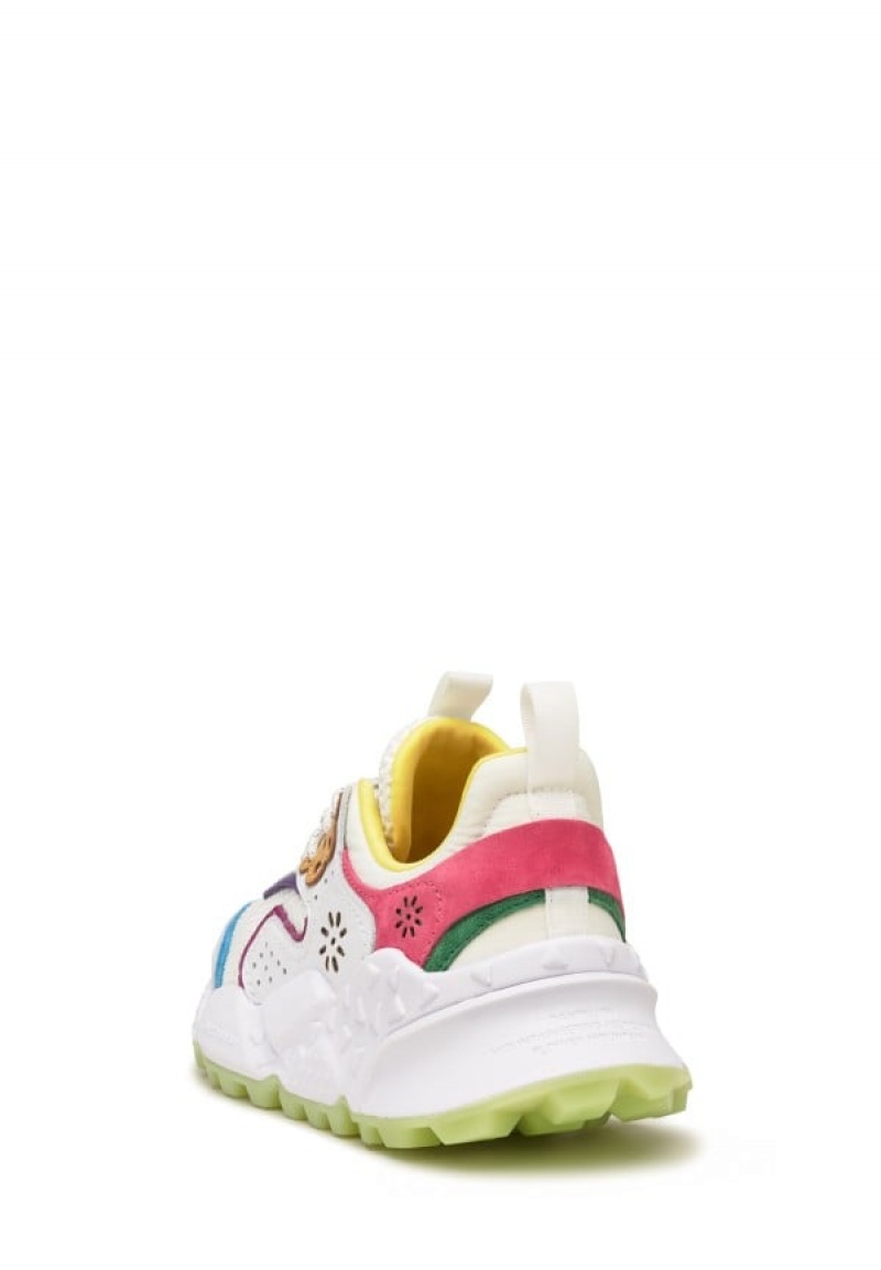 Flower Mountain Kotetsu Sneakers Damen Weiß Fuchsie | AVK5320HD