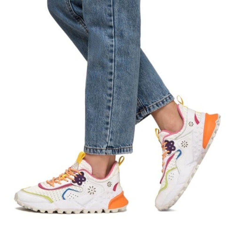 Flower Mountain Kotetsu Sneakers Damen Weiß | FGL2047JU