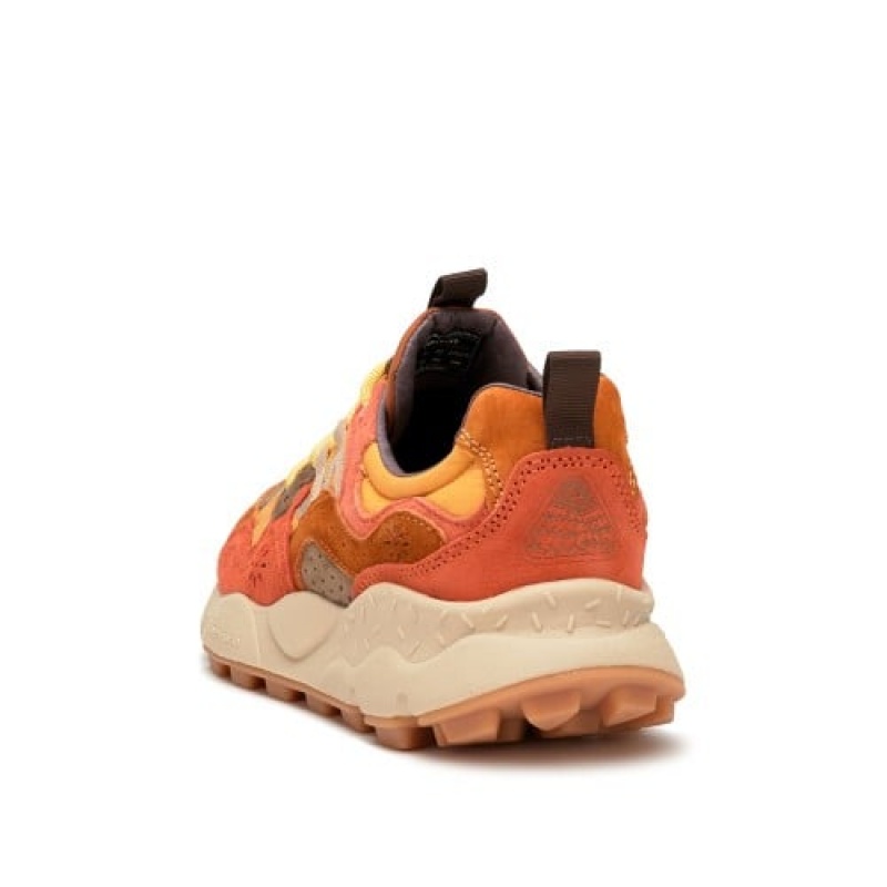 Flower Mountain Yamano 3 Hkdelic Sneakers Herren Braun Orange | YGF6251ZK