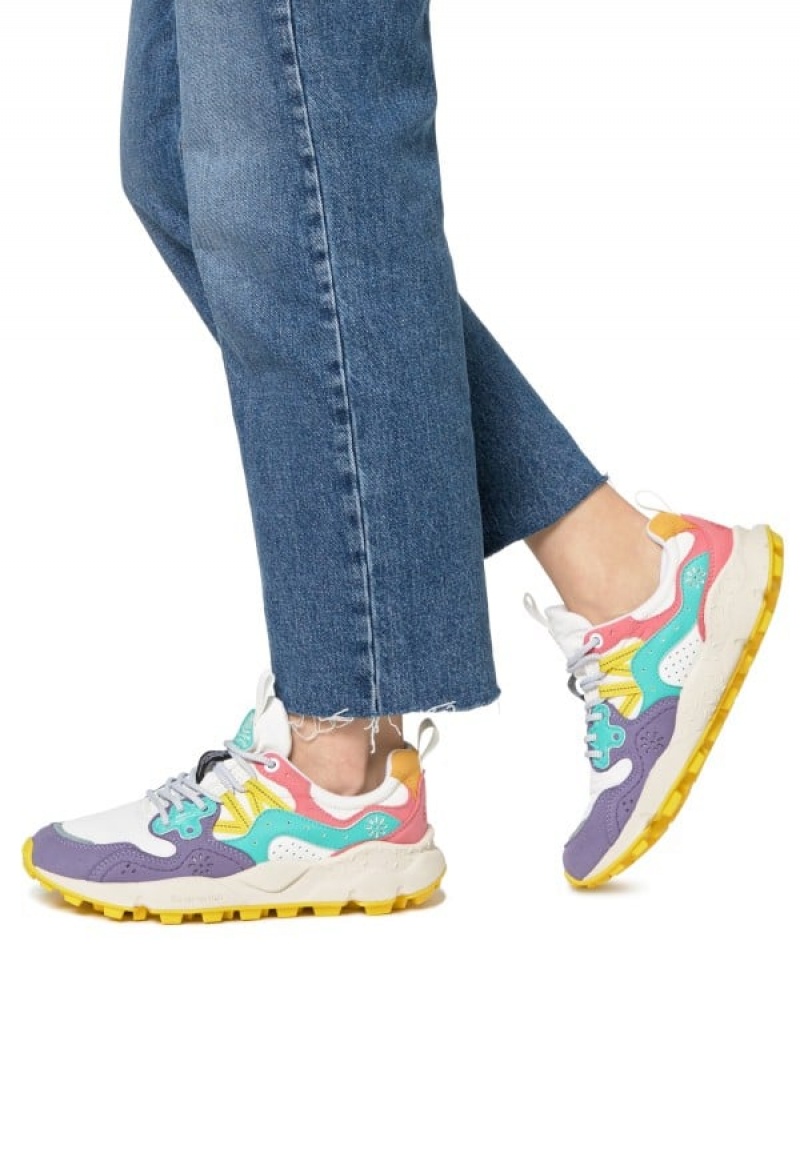 Flower Mountain Yamano 3 Sneakers Damen Lila Weiß | VXK9157JN