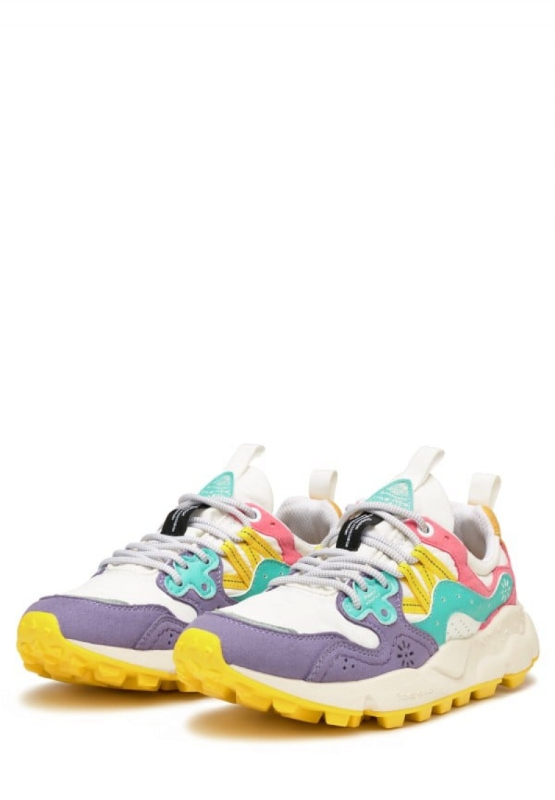 Flower Mountain Yamano 3 Sneakers Damen Lila Weiß | VXK9157JN