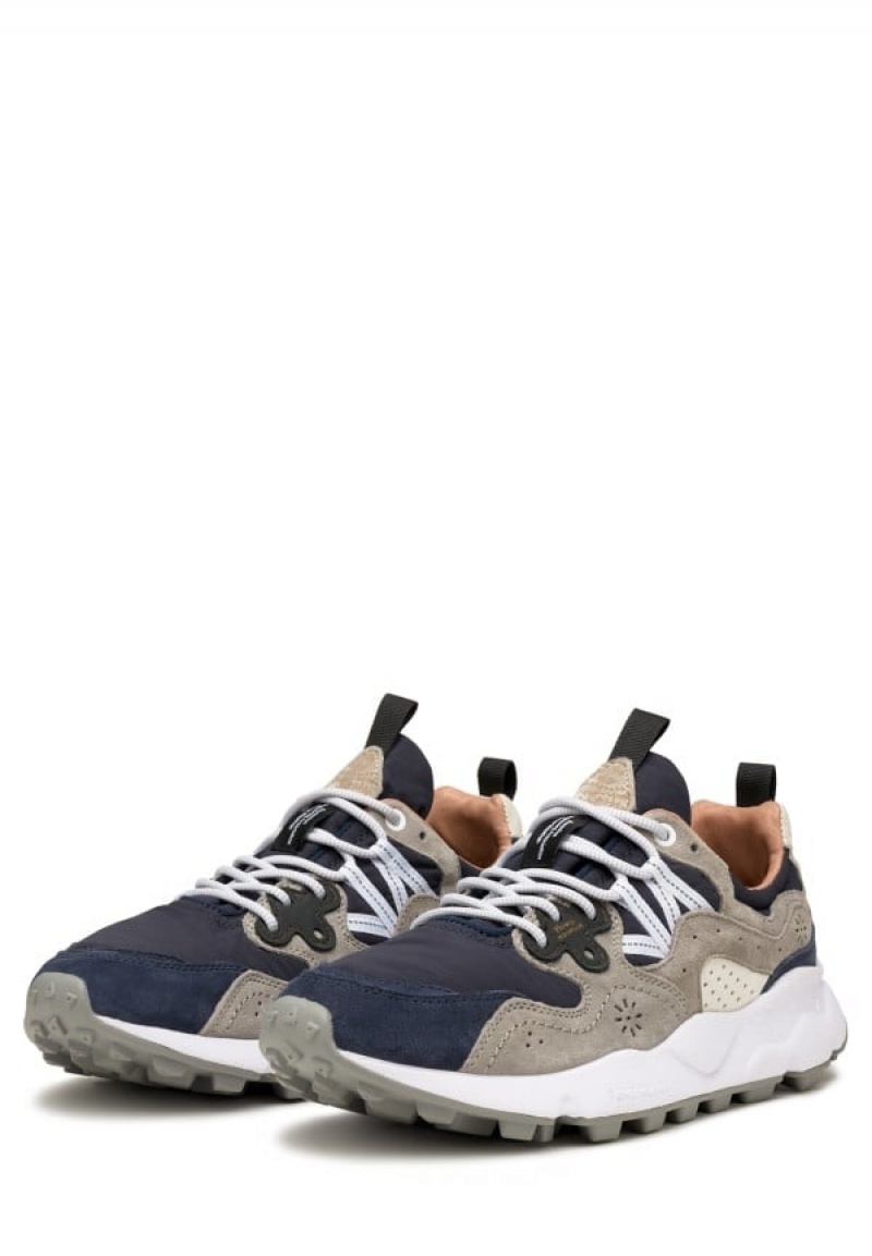 Flower Mountain Yamano 3 Sneakers Herren Navy Blau Grau | XNF10015QW