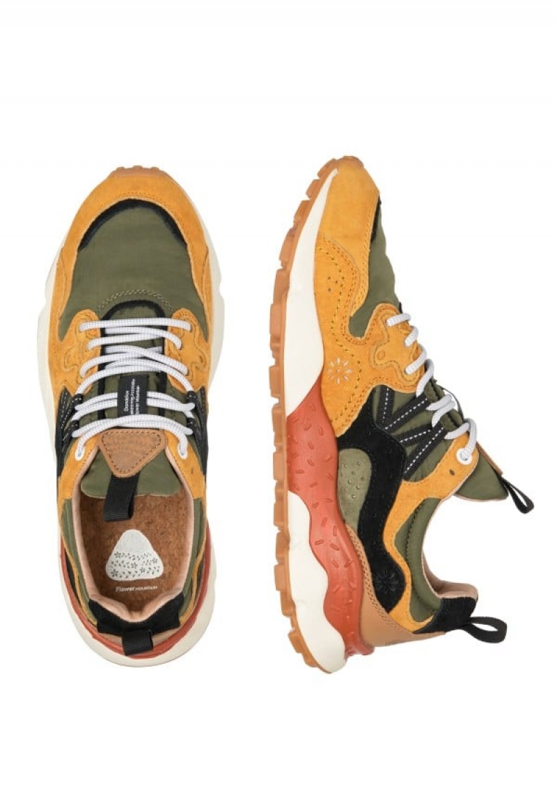 Flower Mountain Yamano 3 Sneakers Herren Orange Grün | SFC7698AP